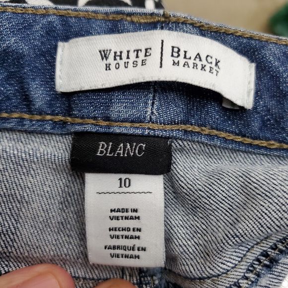 White House Black Market Blanc Jeans Size 10 - Picture 8 of 8